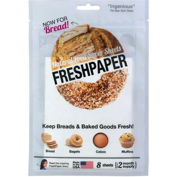 FreshPaper Bread Saver Sheets - Keep Breads & Baked Goods Fresh!