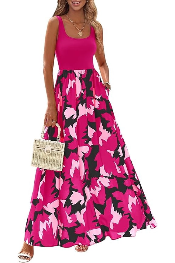 Wear for Women Summer Spring Easter Boho Floral Beach Wedding Flowy Vacation Cruise Outfits