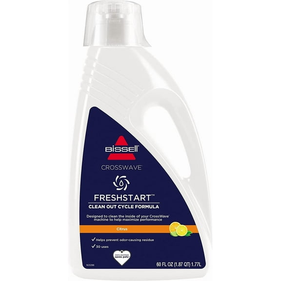 FreshStart CrossWave Cleanout Formula, 3557, 60oz, Prevent Odor-Causing Residue, Clean inside of CrossWave Machine, Citrus