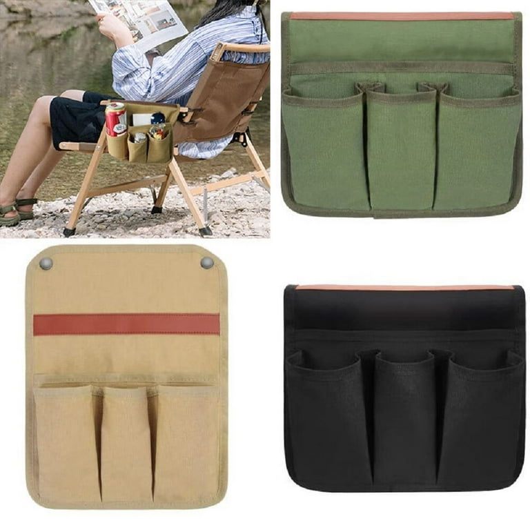 FreshTop Camping Chair Armrest Storage Bag Canvas Folding Chair