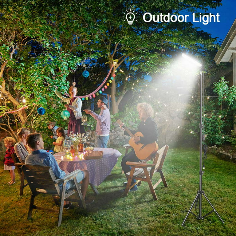 84LEDs 1680LM Adjustable LED Floodlight Desk Floor Lamp Portable Camping  Lantern Working Light Stand Outdoor Stand Fill Lighting