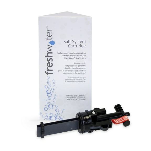 FreshWater Salt System Cartridge - Water Cleaning Replacement Cartridge for Spas & Hot Tubs - Easy Maintenance - Supports Natural-Feeling Water to Help Prevent Dry Eyes & Itchy Skin