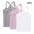 thumbnail image 1 of Freshbabe 3PCS Girls Racerback Tank Tops,Kids Soft Sleeveless,Basic Layering Tanks for 4th of July, Summer, School and Sports, 1 of 9
