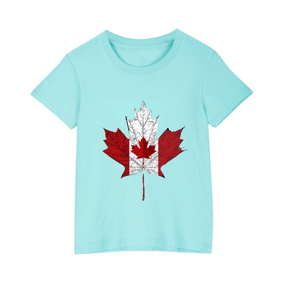 Freshbabe Kids Boys Girls'Print Regular Fit Crew Neck Short Sleeve T-Shirt, Nature Graphic Casual Tee,Size3-10