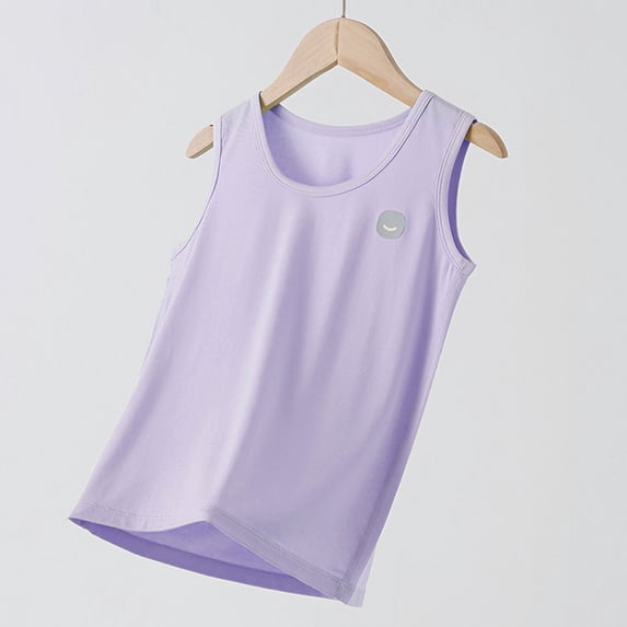 Freshbabe Kids Breathable Sleeveless Tank Top, Boys Girls Crew Neck Quick-Dry Sport Tank, Casual Basic Tank for Summer,Sports and Outdoor Activities,Size2-16