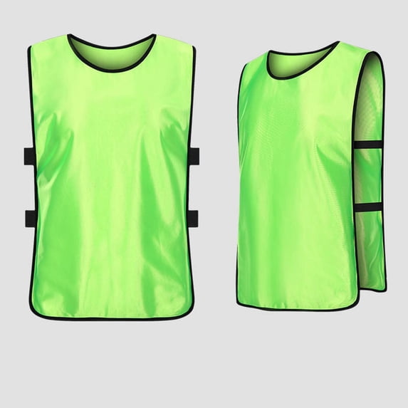 Freshbabe Kids Sleeveless Sports Training Vest, Breathable Solid Color Soccer Bibs Tank Tops, Adjustable Team Practice Jerseys for Summer Sports, Camps and 4th of July Games