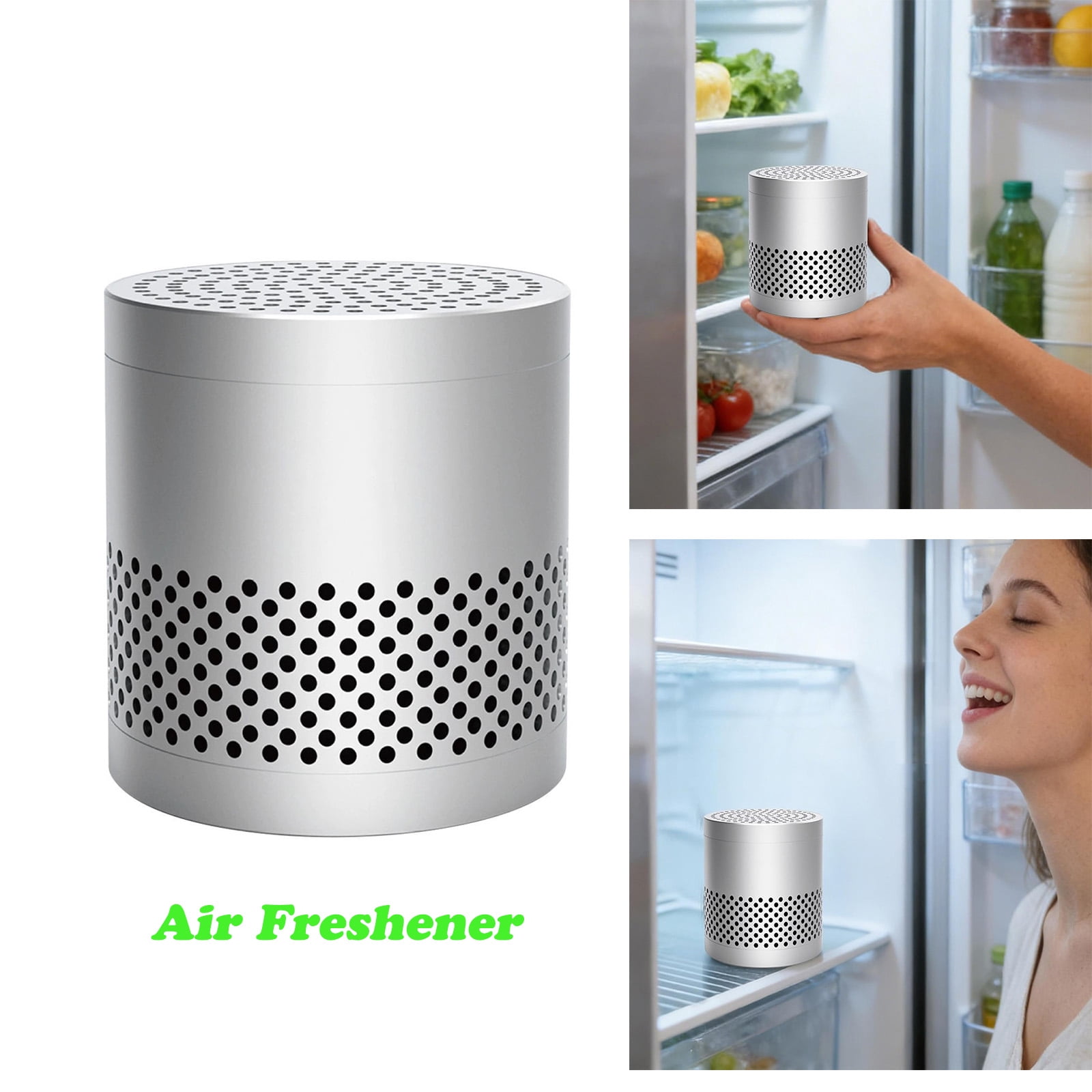 ZhyrZng Freshcore Refrigerator Deodorizer and Fridge Deodorizer, Stainless Steel Freshcore Odor Eliminator for Long long-lasting in Home Freezers Closets and Shoe Cabinets