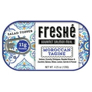 Freshe Moroccan Tagine, Gourmet Salmon Meal, 4.25 Ounce Can