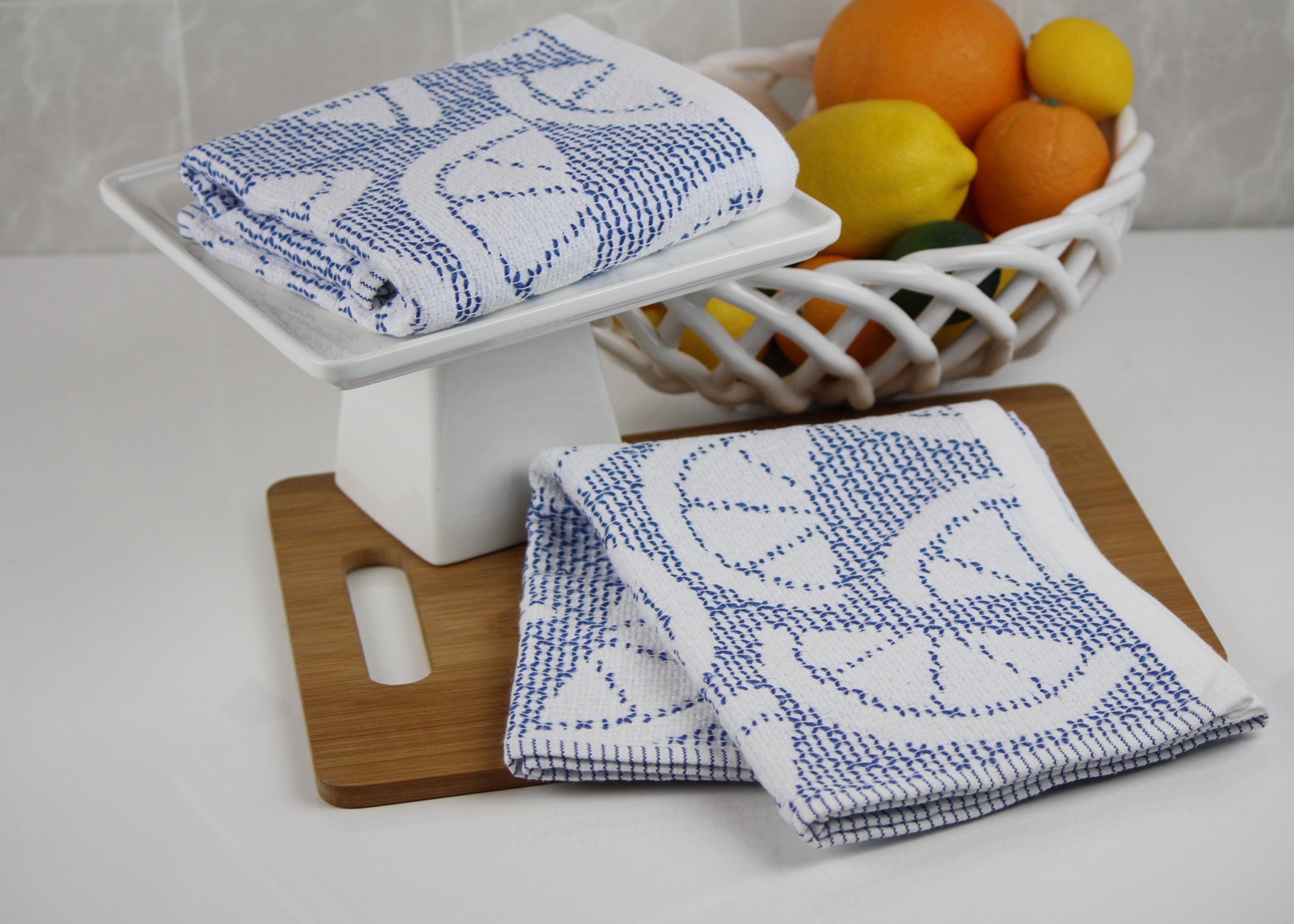 Freshee with Intellifresh Technology, 2 Pack, Kitchen Towel Set, Navy