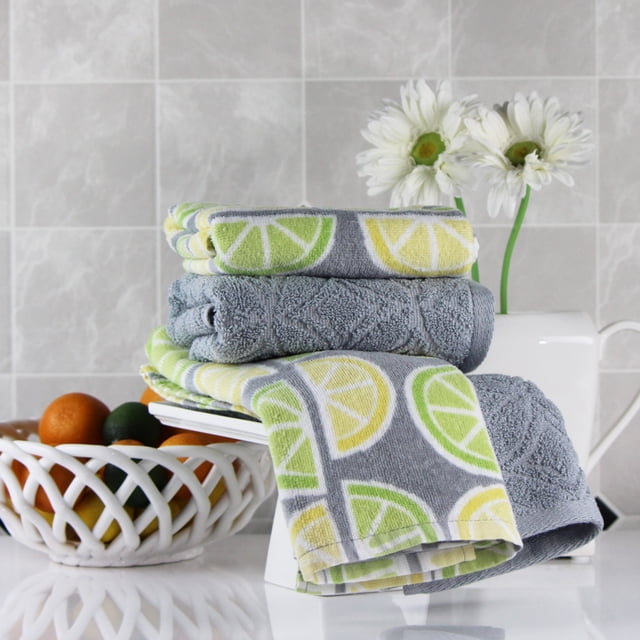 Freshee with Intellifresh Technology, 4 Pack, Kitchen Towel Set, Green