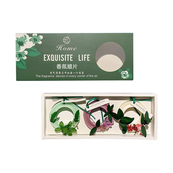 Freshener Dry Flower Scented Wax Piece Solid Beeswax Tablet Fresh Wax Tablets Gifts for Home Wardrobe