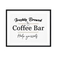 thumbnail image 1 of Freshly Brewed Coffee Bar Help Yourself 11 x 14 UNFRAMED Print Coffee Bar Decor Wall Art, 1 of 3