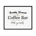 thumbnail image 1 of Freshly Brewed Coffee Bar Help Yourself 8 x 10 UNFRAMED Print Coffee Bar Decor Wall Art, 1 of 3