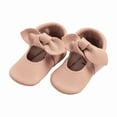 thumbnail image 1 of Freshly Picked First Pair Tutu Knotted Bow Moccasin Baby Shoe Newborn, 1 of 1