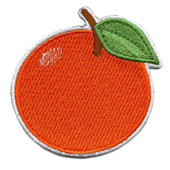 Freshly Picked Orange Fruit Patch Citrus Juice Florida Embroidered Iron On