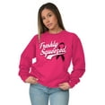 thumbnail image 1 of Freshly Squeezed Breast Cancer Aware Women Crewneck Sweatshirt Brisco Brands S, 1 of 6