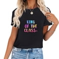 thumbnail image 1 of Freshman Year Tribe Back to School Gifts Fashionable Short Sleeve Graphic Tees for Women, Summer Tops for Women, 1 of 5