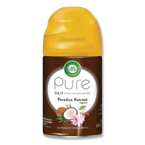 Freshmatic Life Scents Ultra Refill, Paradise Retreat, 5.89 Oz Aerosol Spray | Bundle of 2 Each