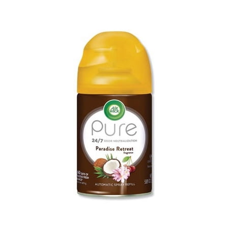 Freshmatic Life Scents Ultra Refill Paradise Retreat, 5.89 oz Aerosol, 6/Carton