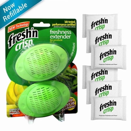 Freshness Extender 2-6 Combo Pack 2 Refillable Pods with 6 Refill Packets