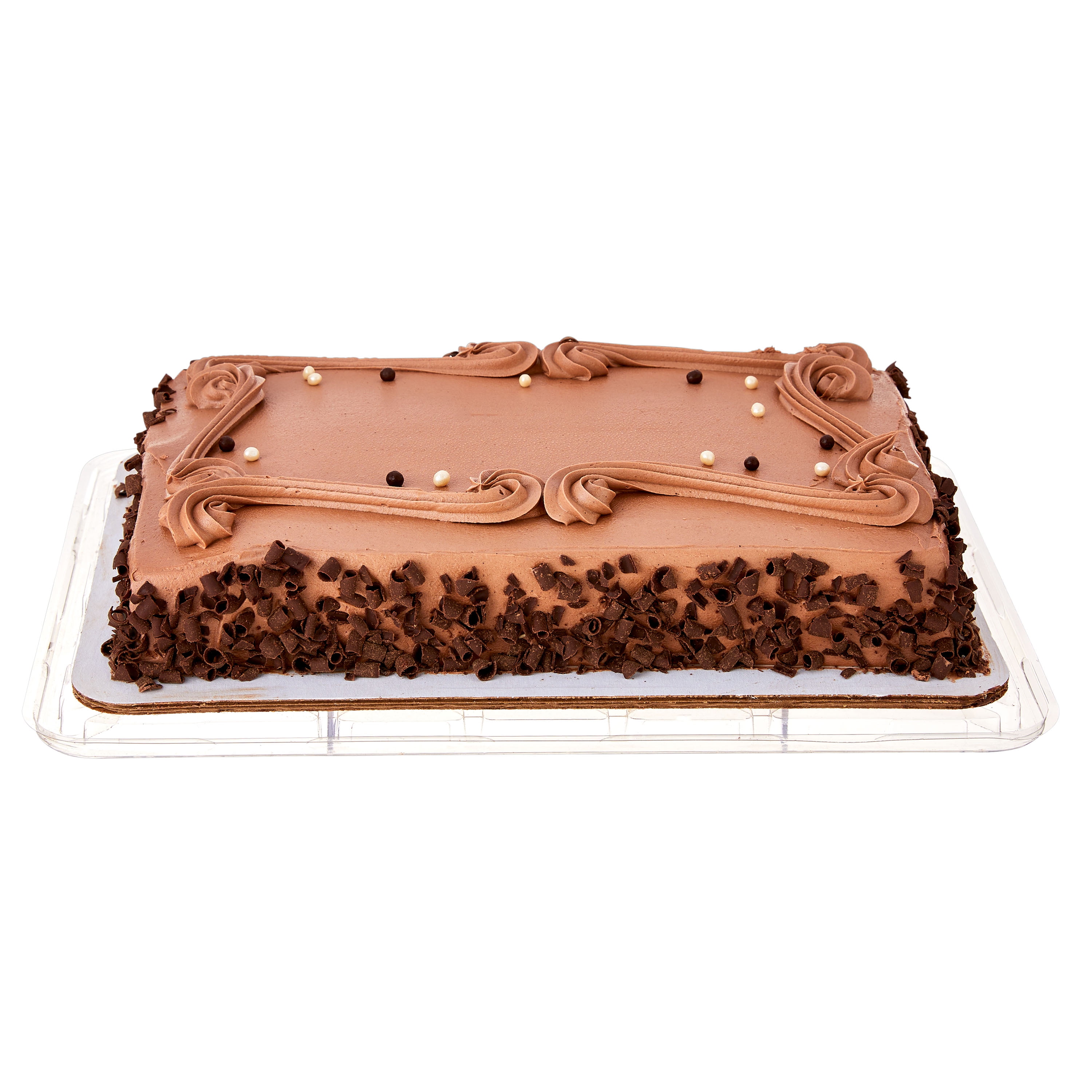 Freshness Guaranteed 1/4 Sheet Chocolate Cake with Chocolate Cream