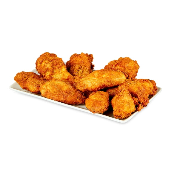 Freshness Guaranteed Hot and Ready-to-Eat Breaded Bone-in Chicken Wings, 18 Count
