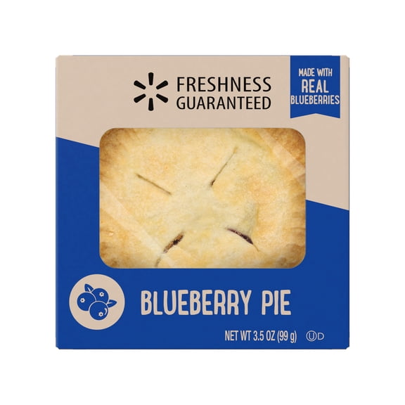 Freshness Guaranteed 4" Blueberry Mini Pie, 3.5 oz, Baked, Cardboard Box, Shelf Stable