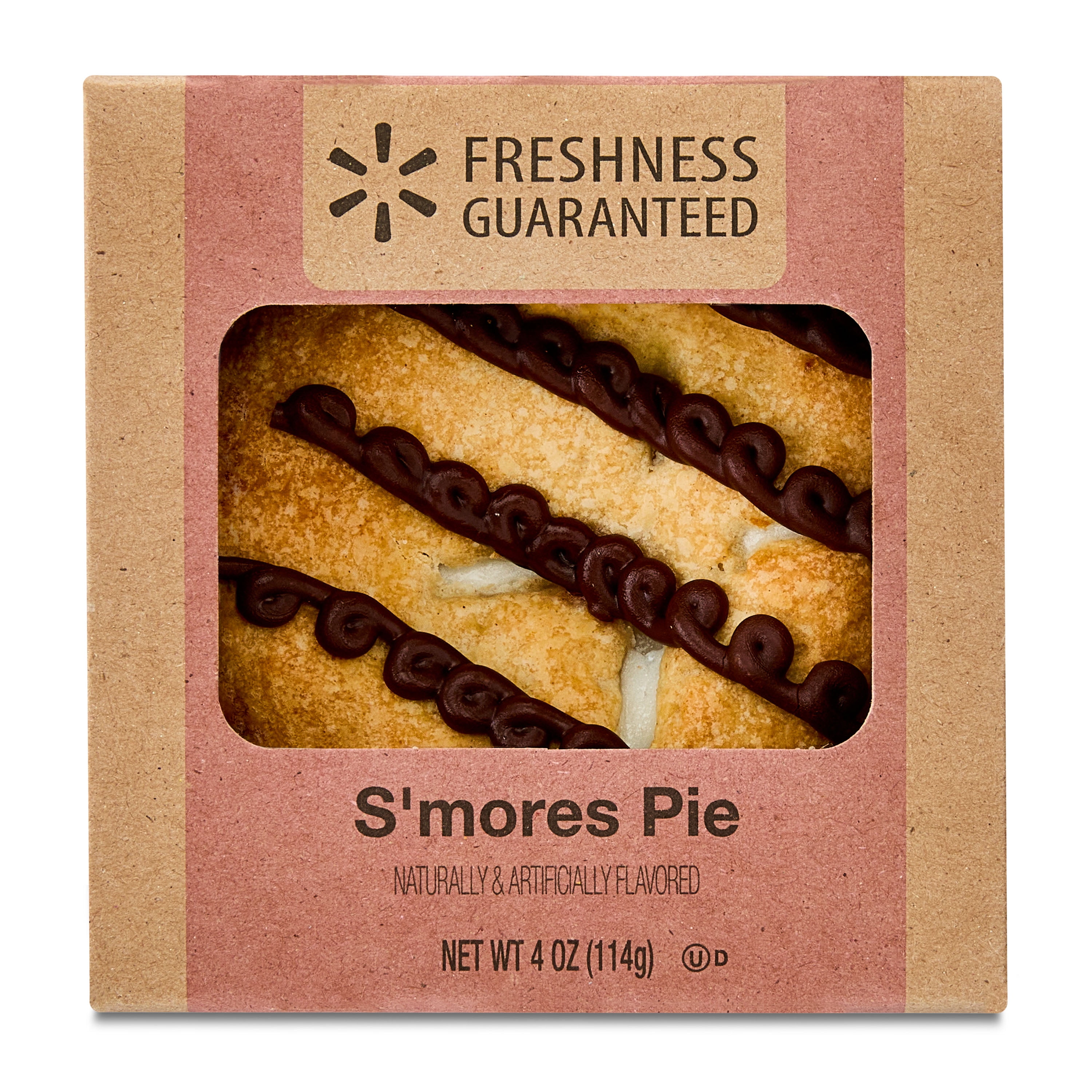 Freshness Guaranteed 4" S'mores Mini Baked Pie, 4 oz (Shelf Stable), Paperboard Box