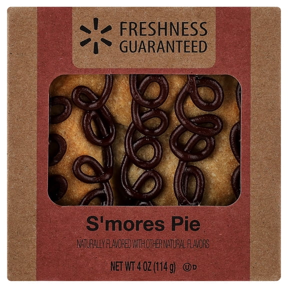 Freshness Guaranteed 4-inch S'mores Mini Baked Pie, 4 oz (Shelf Stable), Paperboard Box