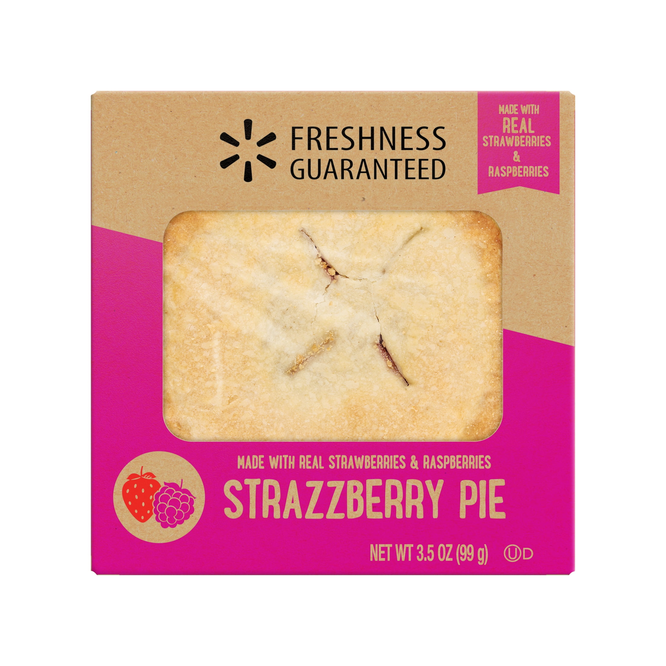 Freshness Guaranteed 4-inch Strazzberry Mini Pie, 3.5 oz, Baked, Cardboard Box, Shelf Stable