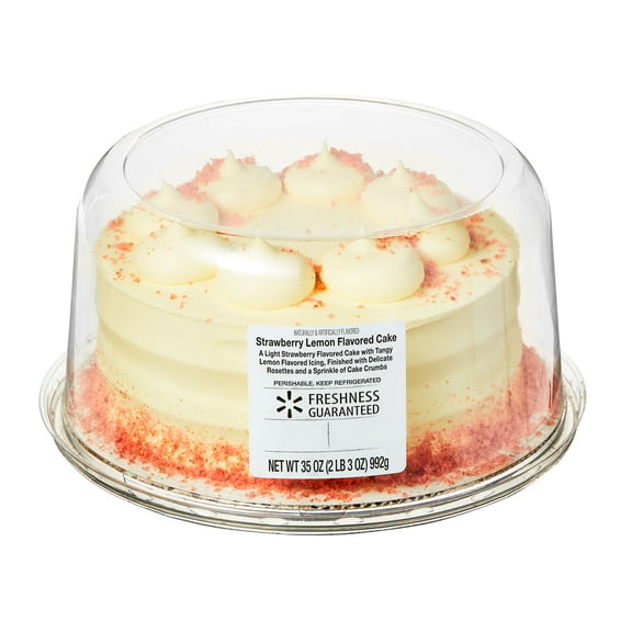 Freshness Guaranteed 7" Strawberry Lemon Flavored Cake, 35 oz (Refrigerated)