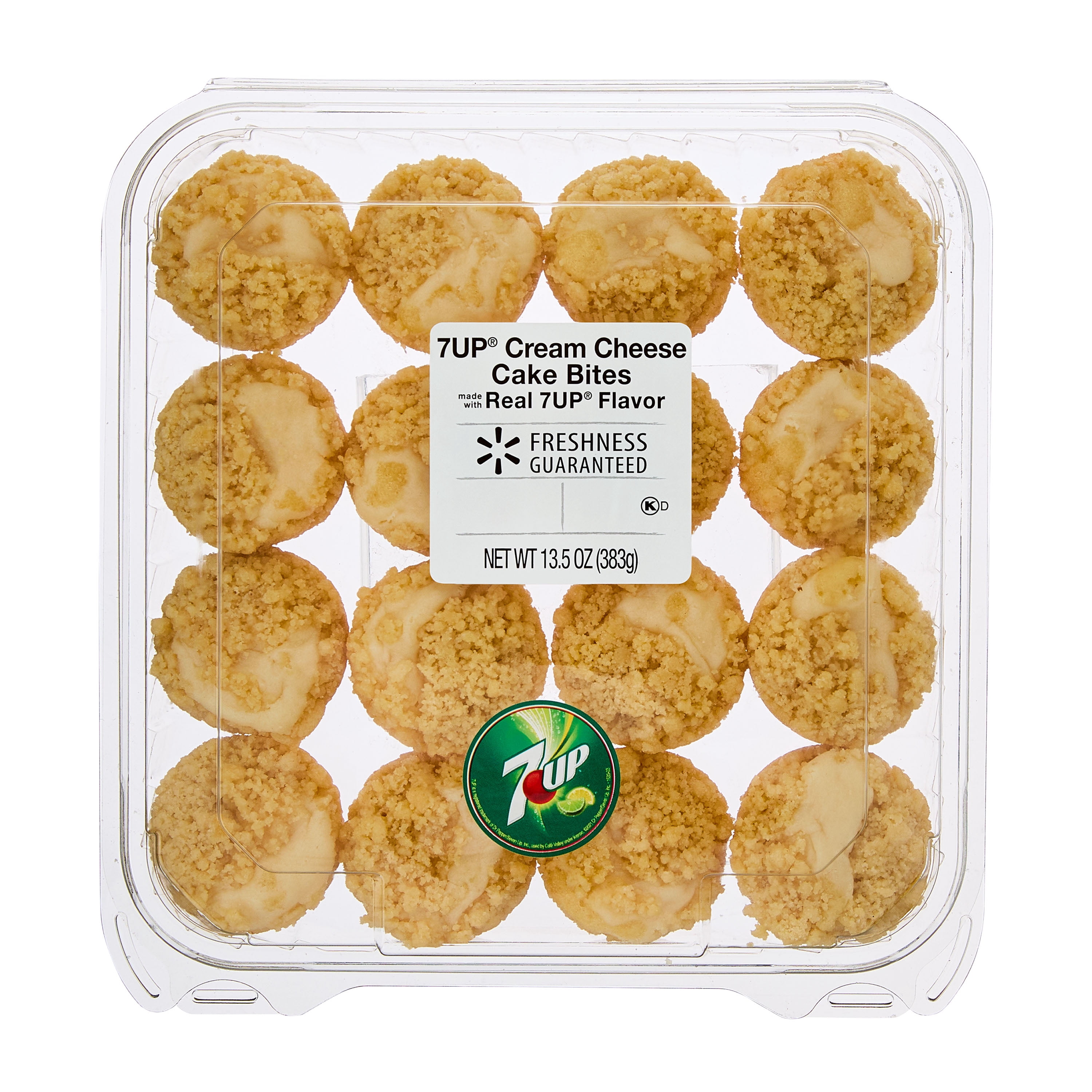 Freshness Guaranteed 7UP Cream Cheese Mini Cake Bites, 13.5 oz, 16 Count (Shelf Stable)