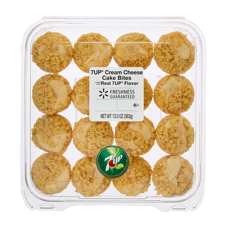 Freshness Guaranteed 7UP Cream Cheese Mini Cake Bites, 13.5 oz, 16 Count (Shelf Stable)