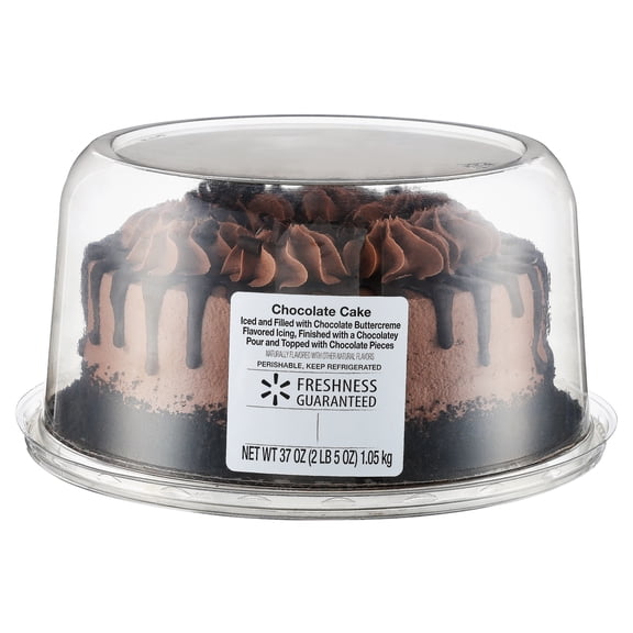 Freshness Guaranteed 7-Inch Chocolate Cake, 37 oz (Regular, Tray, Refrigerated)