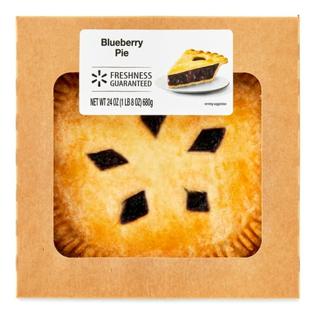 Freshness Guaranteed 8-inch Baked Blueberry Pie, 24 oz paperboard box