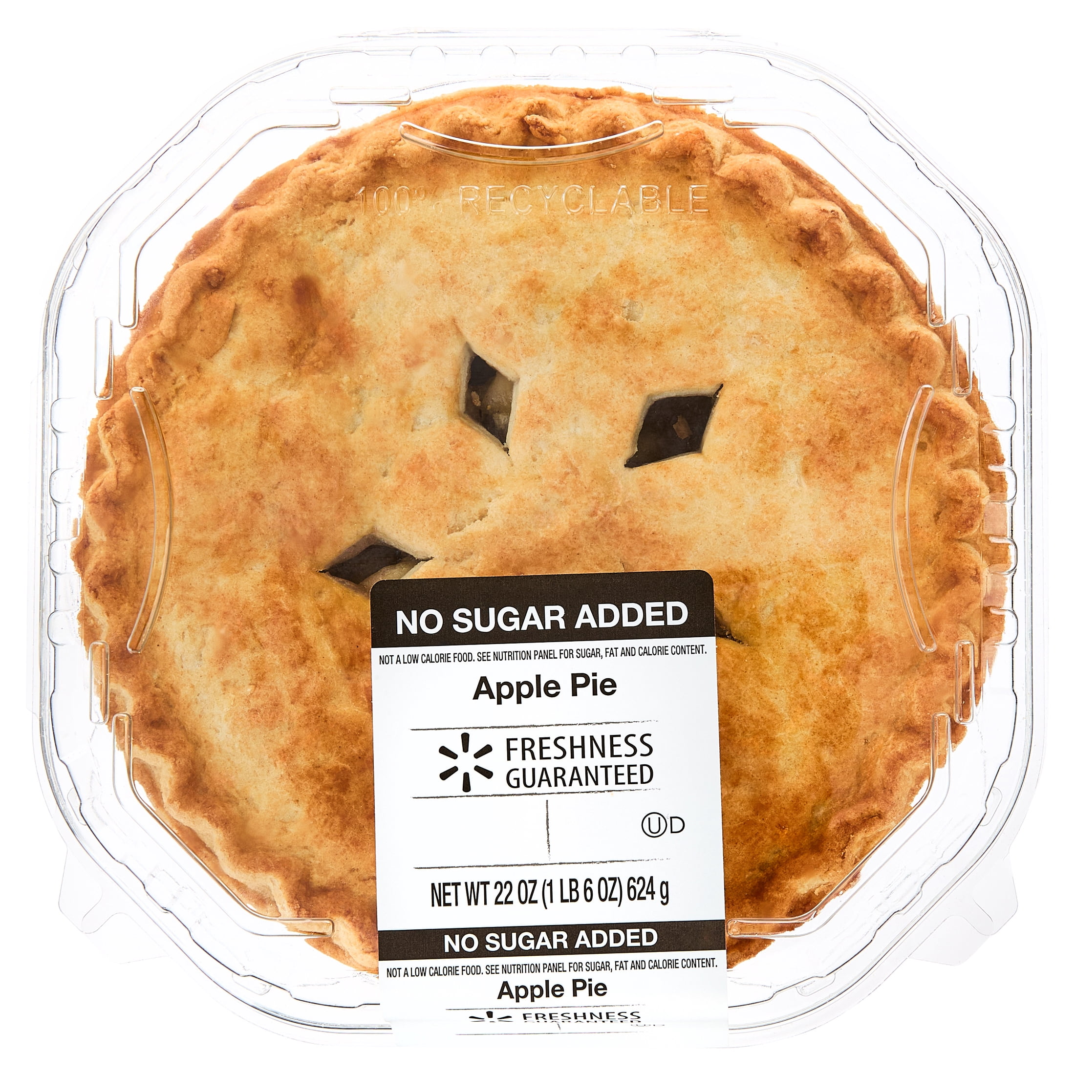 Freshness Guaranteed 8" No Sugar Added Apple Pie, 22 oz