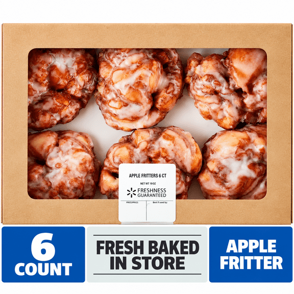 Freshness Guaranteed Apple Fritters, 6 Count, 15 oz