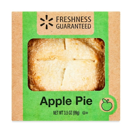 Freshness Guaranteed Apple Pie, 4-inch, 3.5 oz, Baked, Paperboard Carton, 1 Count