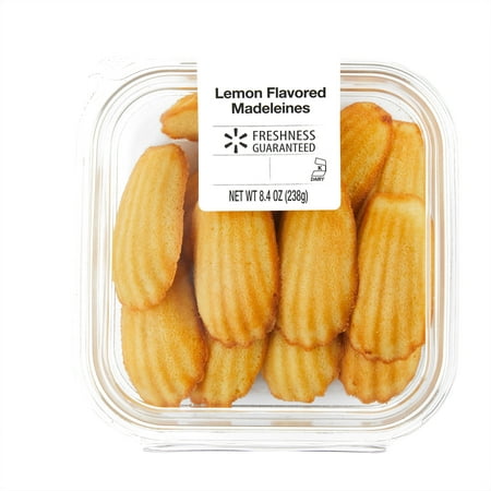 Freshness Guaranteed Lemon Flavored Madeleines Shell Shaped Baked Cookies, 8.4 oz, 12 Count (Ready to Eat)