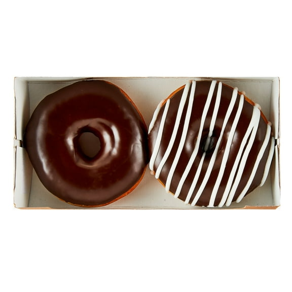 Freshness Guaranteed Bavarian Creme and Chocolate Dual Regular Filled Donuts, 6 oz, 2 Count