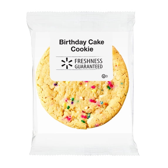 Freshness Guaranteed Birthday Cake Spring Bakery Cookie, 3 oz, Baked