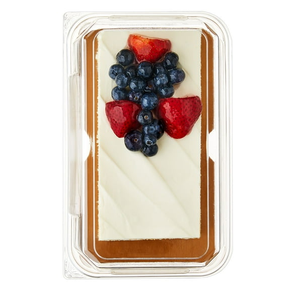 Freshness Guaranteed Chantilly Cream Bar Cake Topped with Fresh Fruit, 22 oz