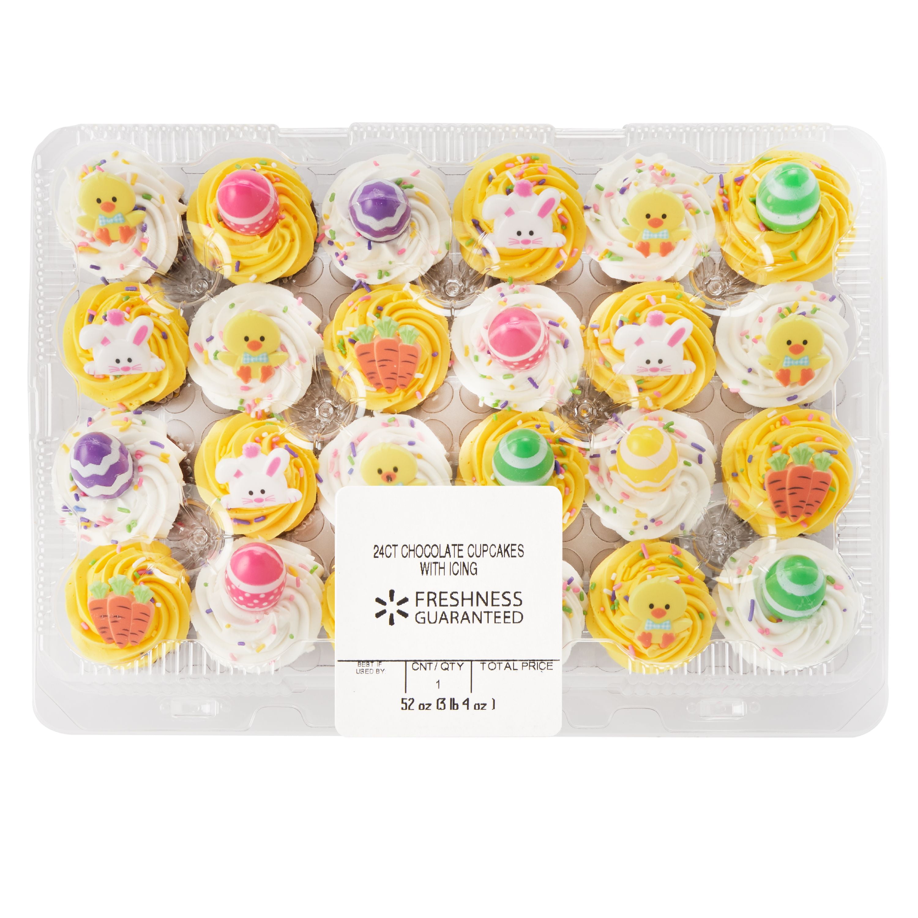 Freshness Guaranteed Chocolate Cupcakes with Icing, 52 oz, 24 Count