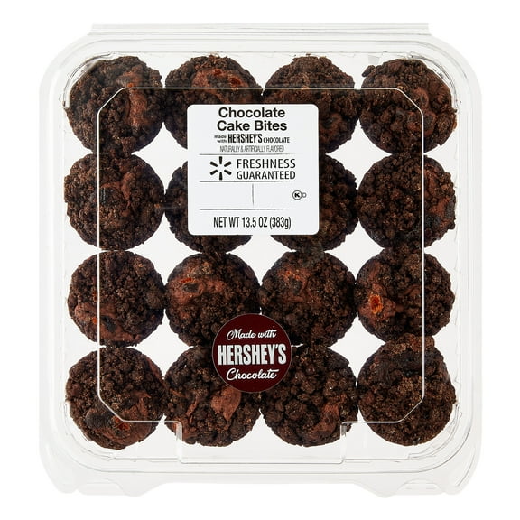 Freshness Guaranteed Chocolate Mini Cake Bites, 13.5 oz, 16 Count, Clamshell