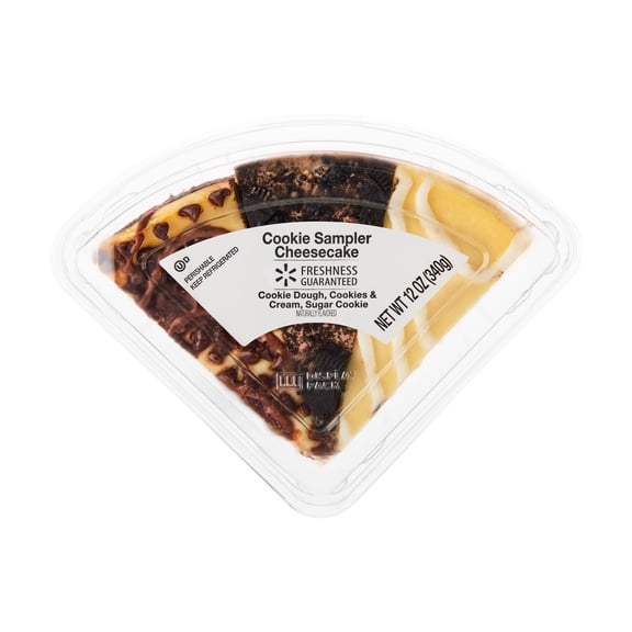 Freshness Guaranteed Cookie Variety Cheesecake Slices, 12 oz, 3 Count (Refrigerated)