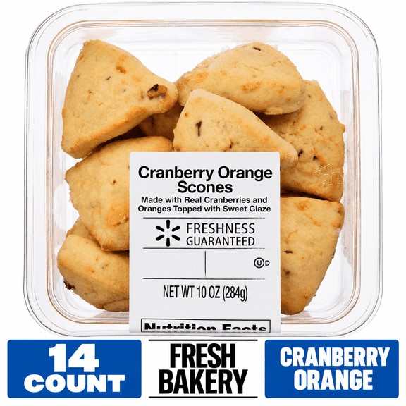 Freshness Guaranteed Cranberry Orange Scones, 10 oz, 14 Count