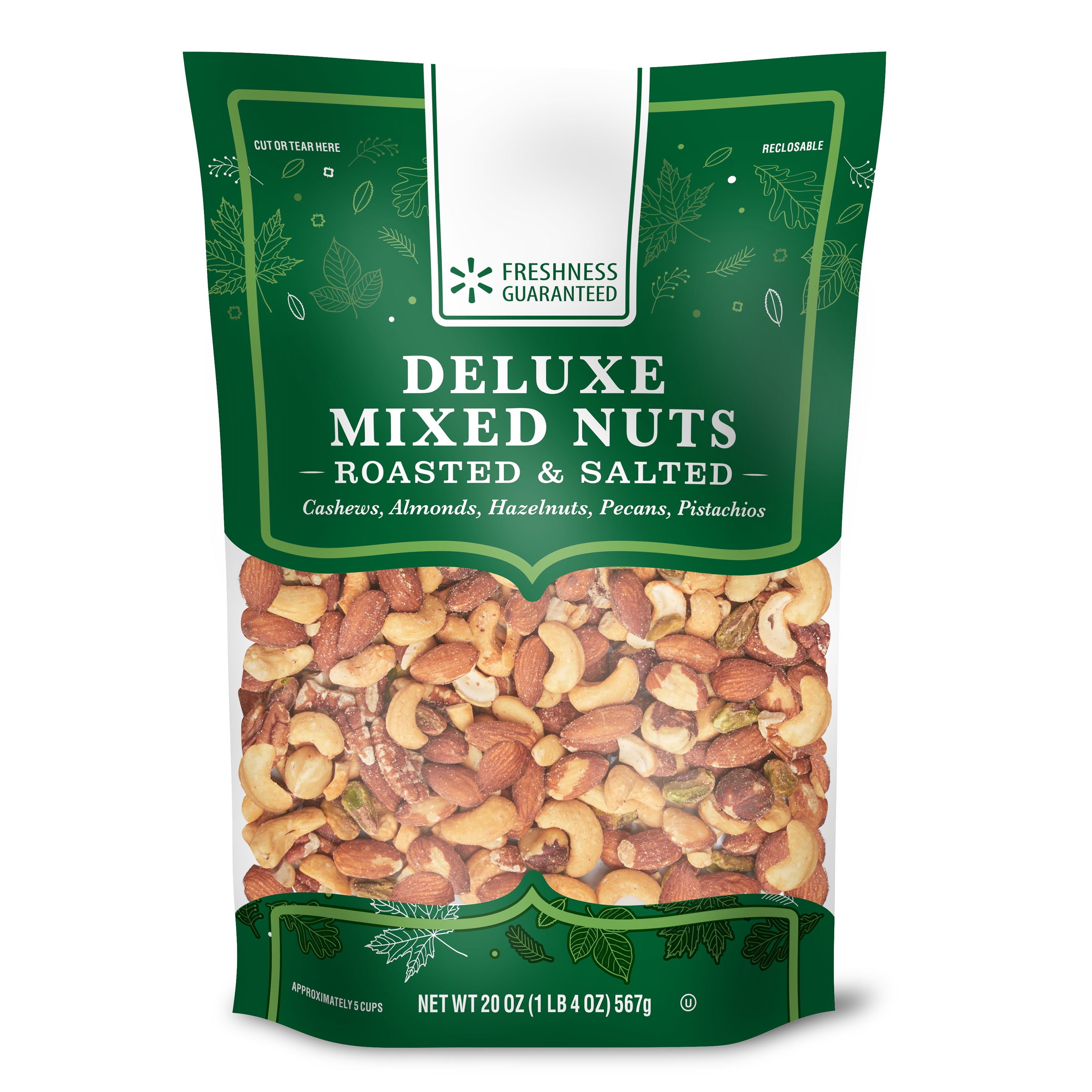 Freshness Guaranteed Deluxe Roasted & Salted Mixed Nuts, 20 oz