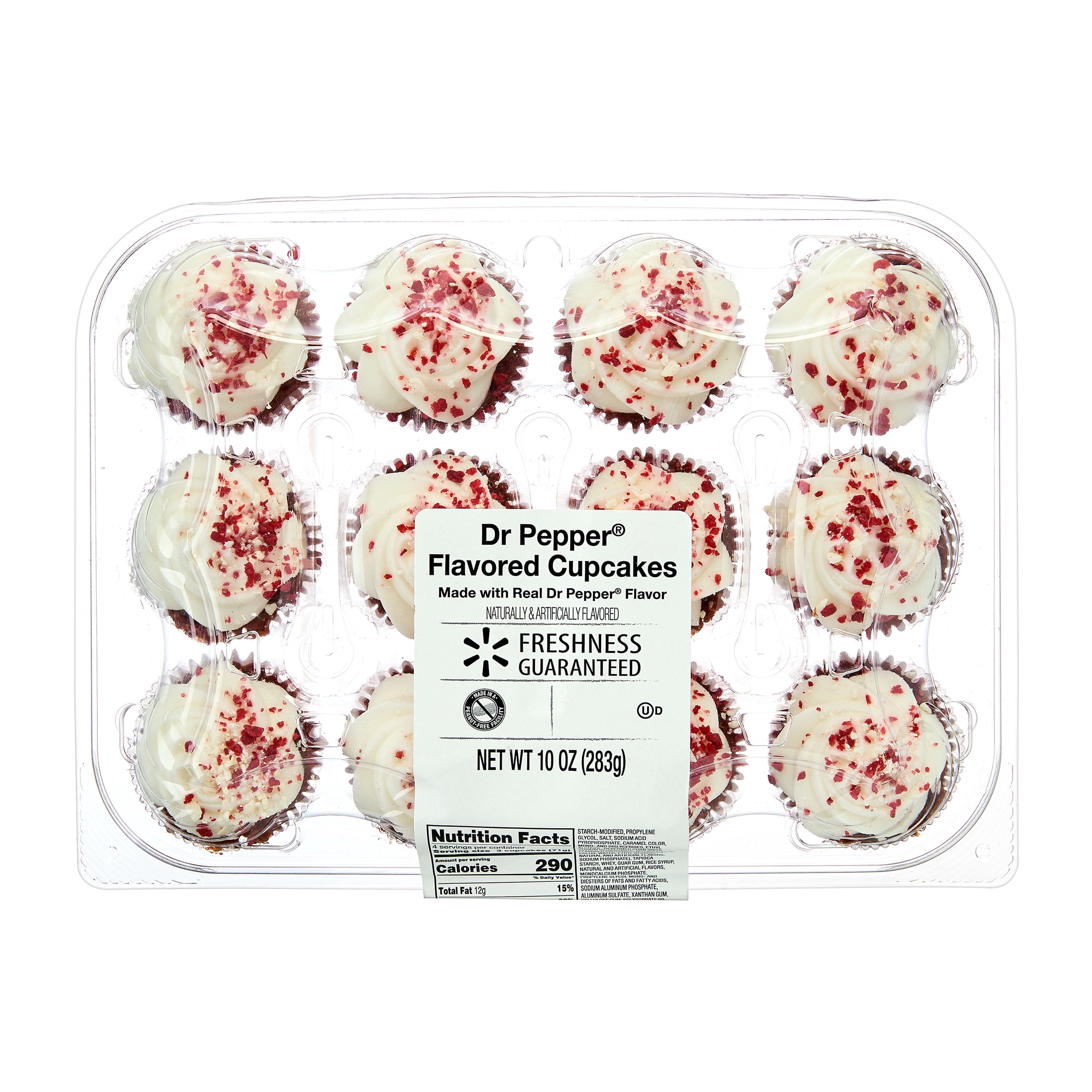 Freshness Guaranteed Dr Pepper Flavored Cupcakes, 10 oz, 12 Count