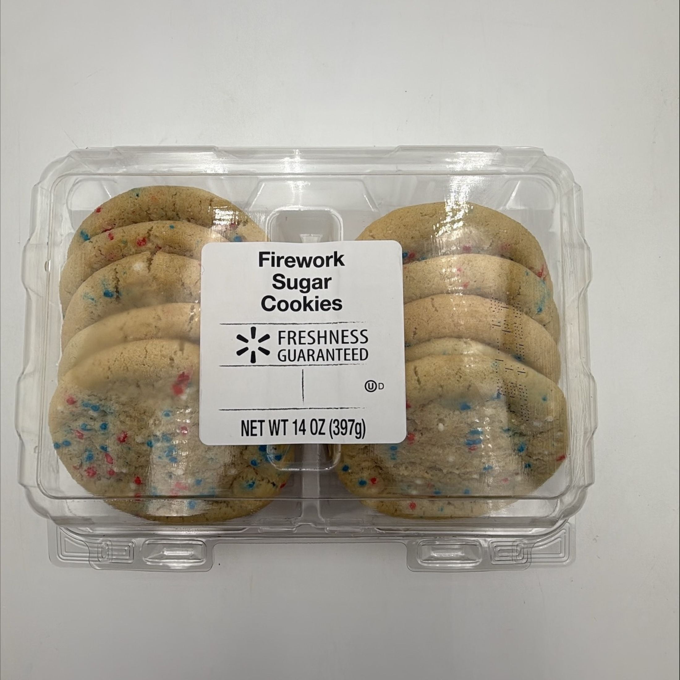 Freshness Guaranteed Firework Sugar Summer Bakery Cookies, 14oz, Ready to Eat, Baked