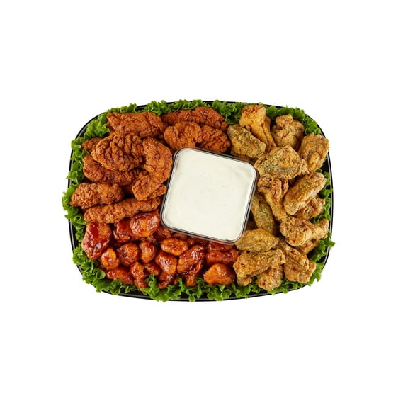 Freshness Guaranteed Fresh, Hot and Ready-to-Eat Chicken Trio Party Tray, Large
